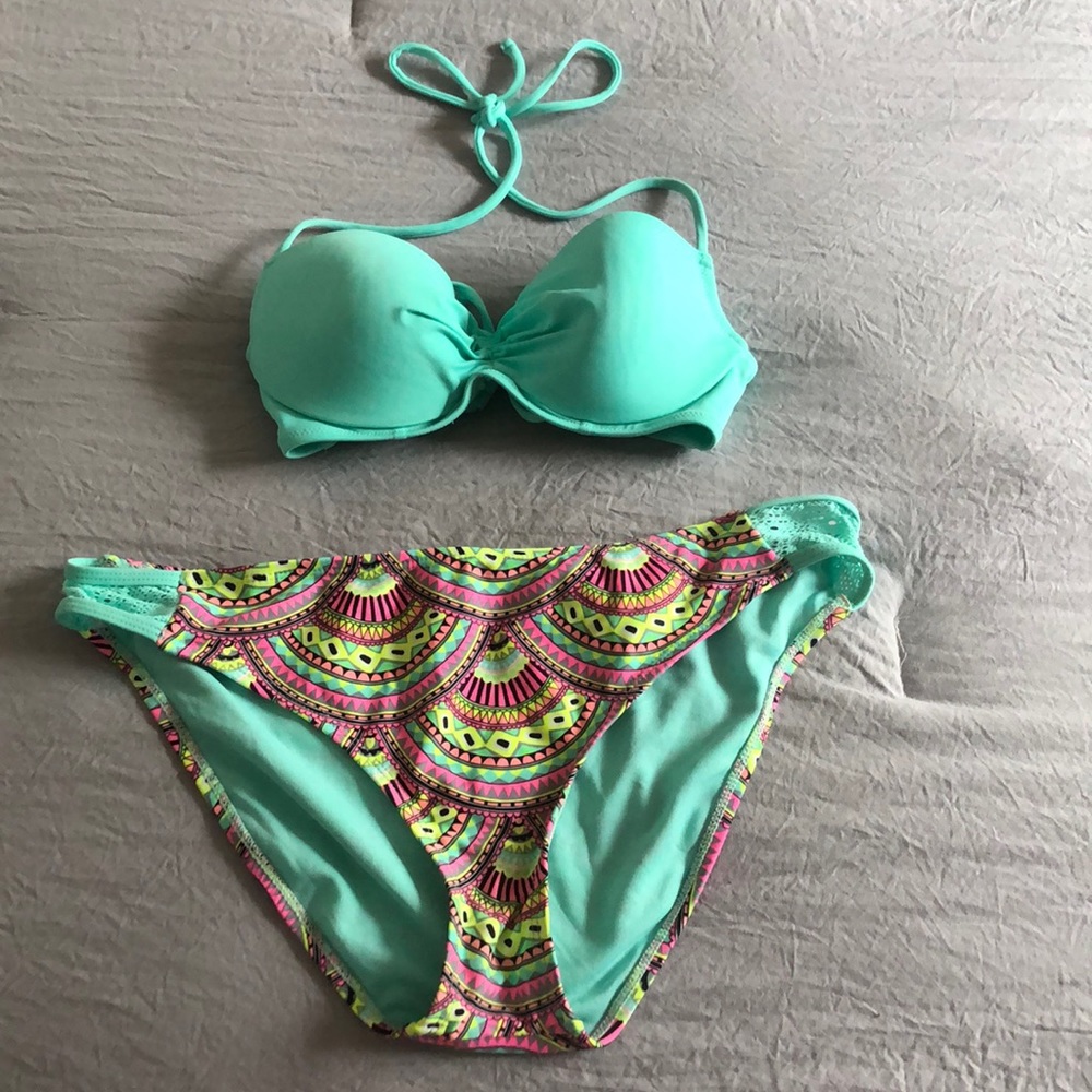 Turquoise Two-piece Bikini